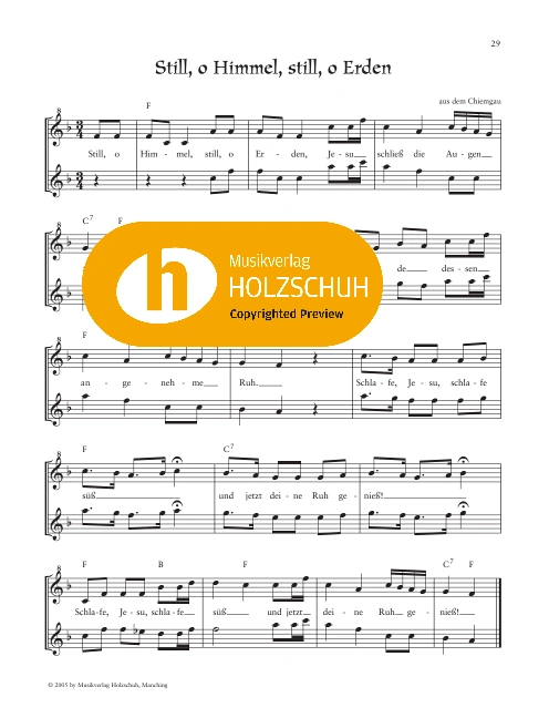 Still, o Himmel, still, o Erden